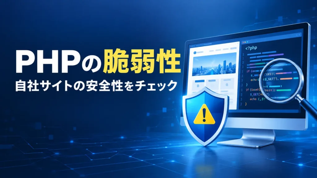 【PHP脆弱性】自社HPは大丈夫？今すぐ確認すべき3つのこと
